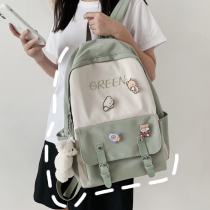 Middle school student ins college style school bag female large capacity Korean version of high junior high school girl cute small fresh backpack
