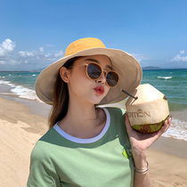 Shanghai Story 100 lap sun hat Summer sun protection against UV beach sun hat Double face bicoloured and large eatery fisherman hat