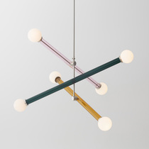 2022 modern minimalist restaurant light Nordic book room bedroom girls house children room creative designer tennis red chandelier