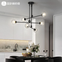 Designer lights Nordic living room Simple post-modern creative Bedroom Dining room Light luxury thumping glass chandelier