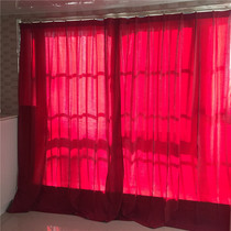 Foreign Trade Outlet Finished Curtain Pure Color Hook Style Balcony Bedroom Living-room Semi-Shading Floating Window Curtain Brief Yotte Price