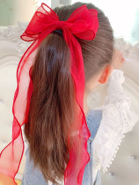 2021 Korean version of bow ribbon hairclip children headwear cute baby princess hair accessories braided hair super fairy girl