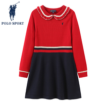 Polosport Childrens Dress Long Sleeved Spring Spring Spring Spring Spring Princess Childrens Clothes