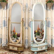 American dressing mirror living room floor mirror fitting mirror full-length mirror with storage American full body dressing mirror floor mirror
