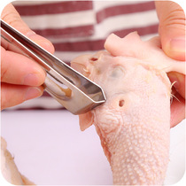 Pig Hair Cramp Pluccher Stainless Steel Clip Hair Theorizer Duck Hair Tweezers Chicken Fur Pliers Fish Pierger Pork Hair Pliers