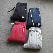 Good goods continue to add velvet thickened gold velvet warm cotton pants loose large size casual sports sweat pants pants
