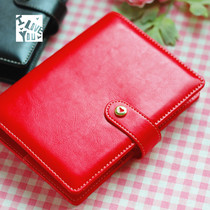 Dameng tooth A6 loose-leaf account red and black girl heart schedule Universal Manual loose-leaf book notebook hand book