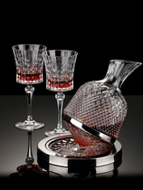 Crystal glass red wine decanter wine Rotary wine divider European home high-grade carved tumbler jug