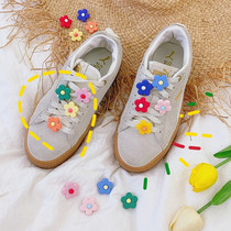 Adornments on shoelaces cute cartoon Cubism Elegant Wind Flowers Sails Shoes Sneakers Sneakers Snapper shoes Shoes Shoes Flowers