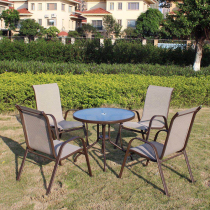 Outdoor Iron Art Table And Chairs Combined Patio Outdoor Table And Chairs Garden Casual furniture open-air balcony seats Three-five sets
