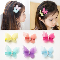 Childrens hair accessories baby bow clip Lady hairclip princess hair card Super fairy Korean girl bangs clip
