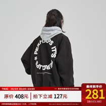 PCLP Ring Letter Circle Baseball Service National Tide Card Spring Autumn Season New Loose Jacket Man
