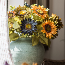 Sunflower Simulation Sunflower Bouquet Simulation Sunflower Sunflower Flower Van Gogh Fake Flower Decoration Living Room Ornament