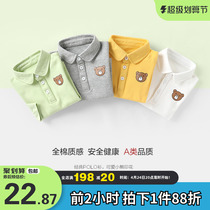 Baby Polo shirt long sleeve T shirt boy baby and girl baby dress children tops and toddler Y2806