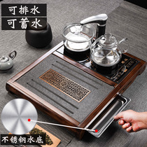 Uginshi Tea Tray Stone Tray Home Small Tea Tray Suit Fully Automatic Integrated Induction Cookout Light Extravagant Modern