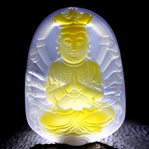 Leaky cleverly carved thousand-handed Guanyin agatethousand-handed Guanyinpendant hz01408U