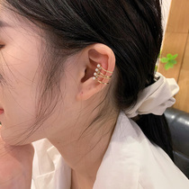 Advanced ear clip French Net red ear jewelry 2021 new ear clip ear clip without ear hole female tea ear clip