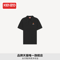 KENZO 22 fall winter new mens BOKE flower cotton solid color casual simple loose short-sleeved POLO shirt