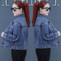 Ins loose denim coat women's short tide 2020 autumn new Joker foreign style casual denim jacket top