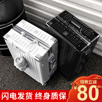 Luggage male carton with a large capacity of 28 suitcases and 20-way wheelwoman with a durable password suitcase of 24 inches