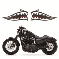 Motorcycle new Harley Parade Prince car modified shark tank decorative decal pull flower