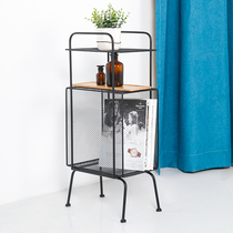 Nordic Iron Art Book Shelves Landing Newspaper Press Containing Shelf Small Bookshelves Information Shelf Office Magazine Racks