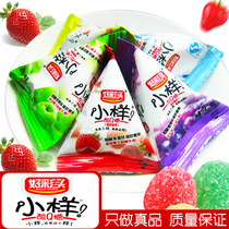 Good color head sample sour q fruit juice soft gummy 500g about 85 Wedding celebration candy snacks Loose bags
