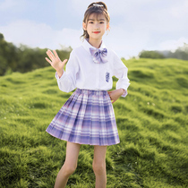 Girls JK set summer dress 2021 new childrens skirt autumn uniform Academy style pleated princess dress