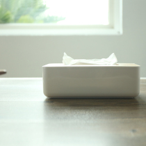 Japanese-style high-end tissue box Creative napkin pumping box Living room car pumping box wooden lid