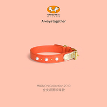 United Pets Italy imports big small and medium dog collar dog collar upscale full leather handmade refined