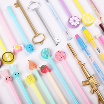Student gel pen Korean cute water-based Pen Black Signature Pen stationery wholesale writing pen