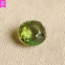 3 25 carat natural Green Bite-Seal Bare Stone Full and beautiful crystal permeable and inlaid with ring pendant female