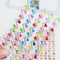 DIY Handmade Diamond Painting Water Drill Flowers Loving Diamonds Acrylic Crystal Drill Stickers Children Acrylic Diamond Patch