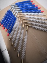 Central air conditioning copper pipe cleaning condenser pipe condenser pipe tunnel machine nylon plastic cleaning brush 18mm