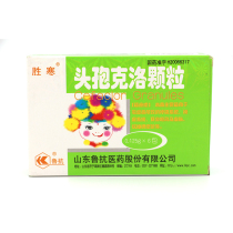 Cefaclor Granule 0 125g*6 pack box Urinary tract infection Respiratory infection Skin infection Otitis media Bronchitis pharyngitis Bronchiectasis Soft tissue infection Urinary tract infection