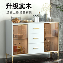 Light luxury bedroom cabinet modern minimalist living room side cabinet against wall locker household restaurant Nordic tea wine cabinet