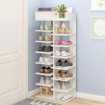 Shoe rack multi-layer corner small shoe cabinet simple door narrow rotating home interior beautiful corner small mini children