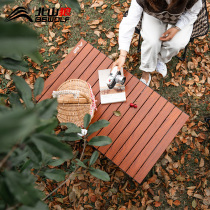 Outdoor camping folding table Portable aluminum alloy long table folding table Outdoor barbecue picnic camping car garden table