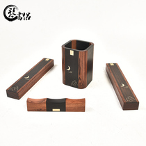 Qin Shu Pen mahogany Mountain Moon style Pen Shen Pen Pen Pen Pen Set Carving Creative Storage