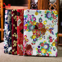 Wind gilded fabric Japanese cotton Hanfu cheongsam kimono tablecloth sofa curtain garment handmade diy fabric