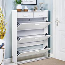 Household tipping shoe cabinet simple Nordic aisle small apartment province space entry shoe rack storage modern 17cm thick