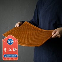 Kung Fu Road Bamboo Weaving Tea Mat Bamboo Wing Tea Mat Japanese Tatami Tea Ceremony Tea Tea Accessories Tea Plate Dining Mats Tea Mat