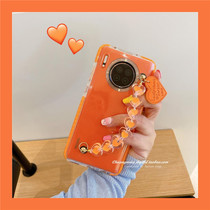 Love hanging wristband with vivox27 mobile phone case x30 simple personality x21 trend ins Wind x9 x9s Net red women x20 transparent orange frame soft shell z6 all-inclusive border