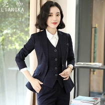 Female high-end professional suit and temperament female president of business formalized real estate work clothes sales work clothes