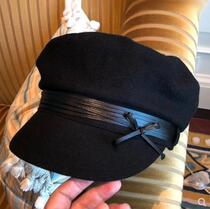 Rosex Tangk new tweed cap Joker octagonal hat female autumn and winter British retro wool beret