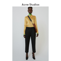 Acne Studios Ladies Commuter ankle-length pants Black Straight Pants Pants Casual Pants Casual Pants AK0147-900