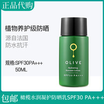 Watsons French Olive Hydrating Gel Sunscreen SPF30 PA Refreshing Plant Sunscreen Waterproof