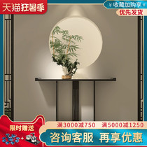 New Chinese style retro solid wood entrance table Corridor side table Wall case Entrance table case Hotel end view table Narrow table