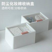Dust-proof cosmetic cotton desktop storage box dormitory can be superimposed multi-layer makeup finishing box bedroom stationery storage box
