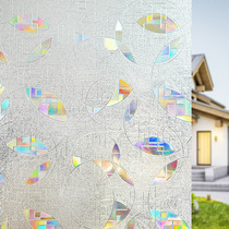 Electrostatic 3D glue-free glass film transparent semi-transparent living room decoration sliding door window window sticker small mosaic